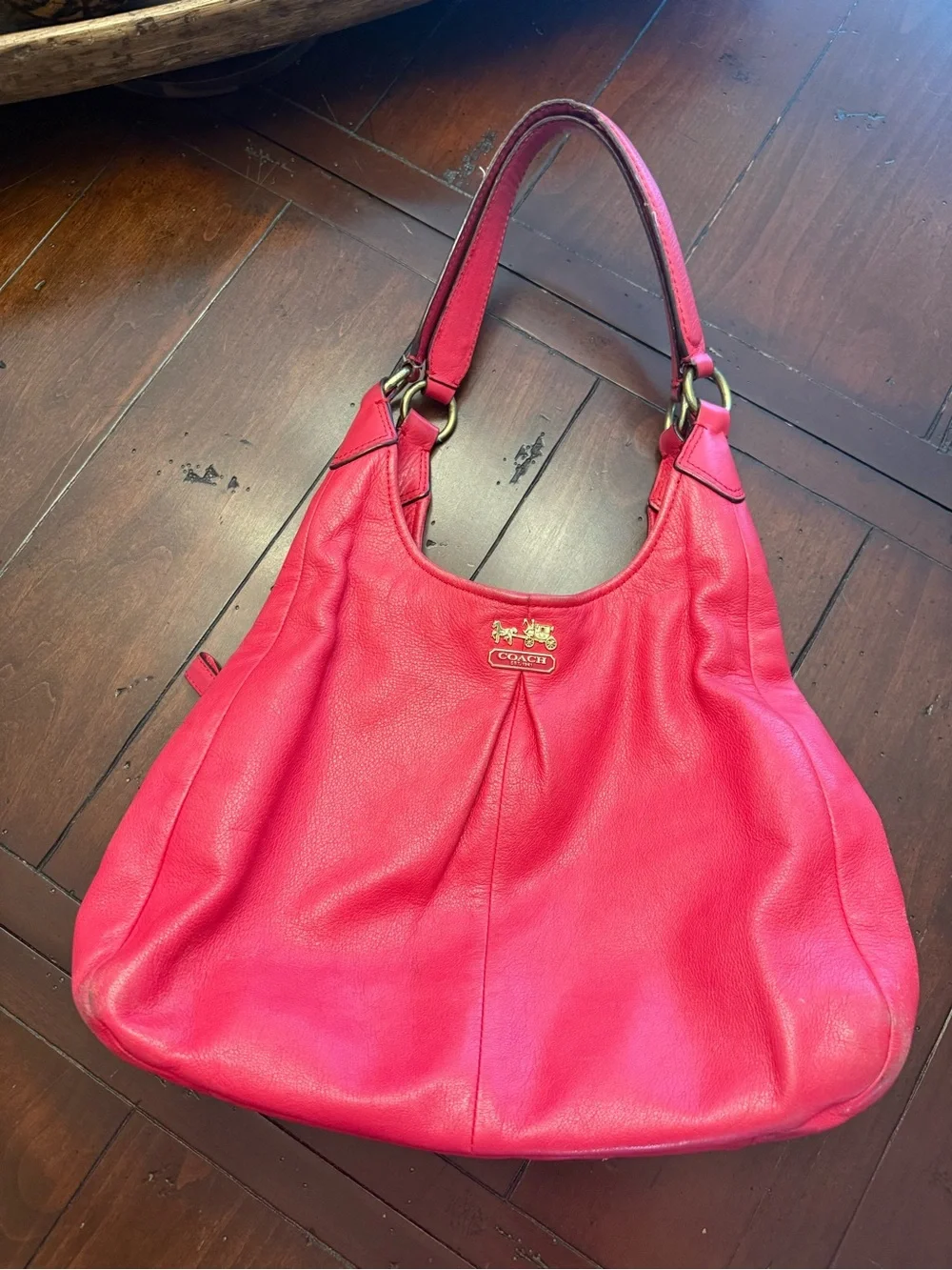 Coach Y2K/Hobo Madison Shoulder Bag Red USED